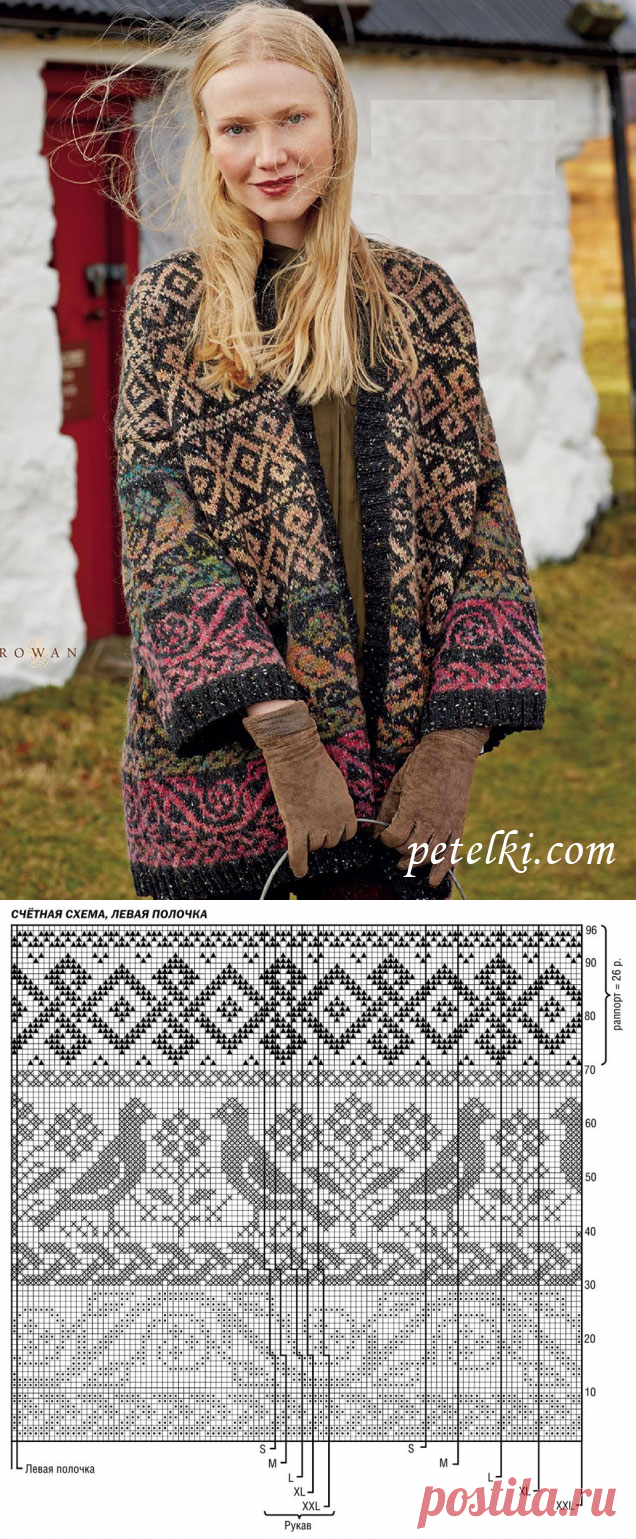 Женский жаккардовый кардиган.: eva_k2