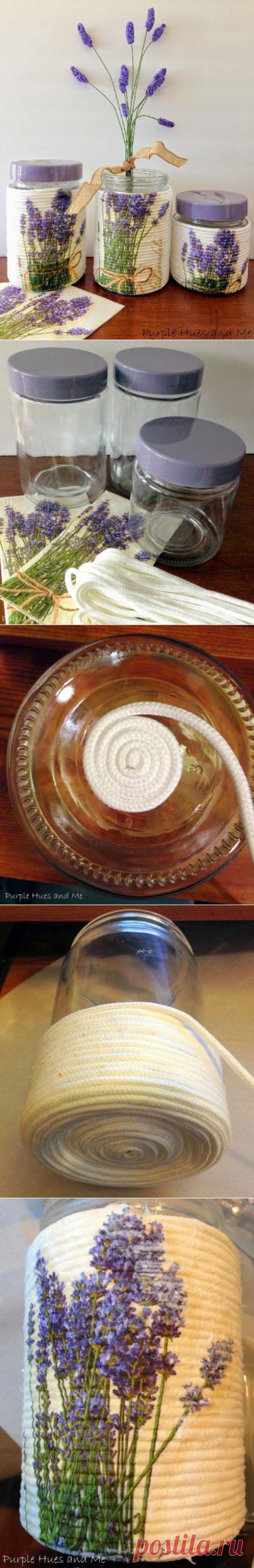 Идея для наших рукодельниц. Декупаж на верёвке | Домохозяйки