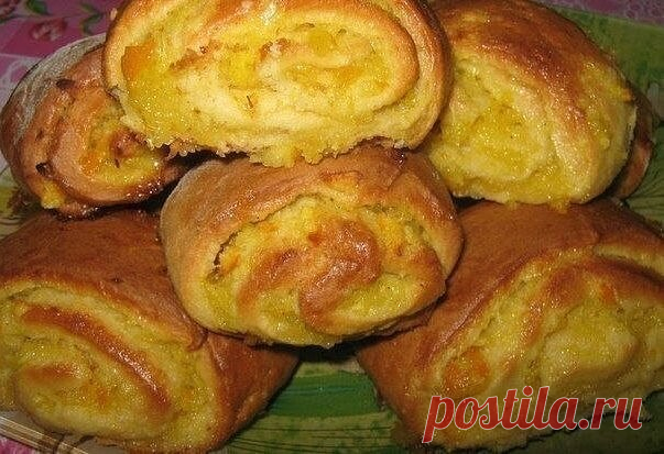 Мягкие апельсиновые печенья-рулетики — Домашняя кулинария