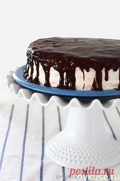 Шоколадный торт со сливочным сыром и шоколадной глазурью - Простые рецепты Овкусе.ру