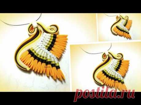 Летний кулон своими руками, украшение из бейки мк/ diy  pendant