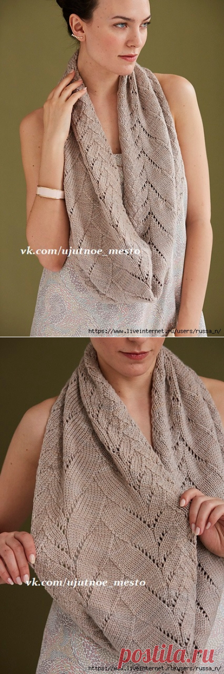Шарф-снуд Maevh(worsted) by Melanie Berg.