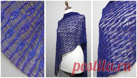 Необычный узор спицами