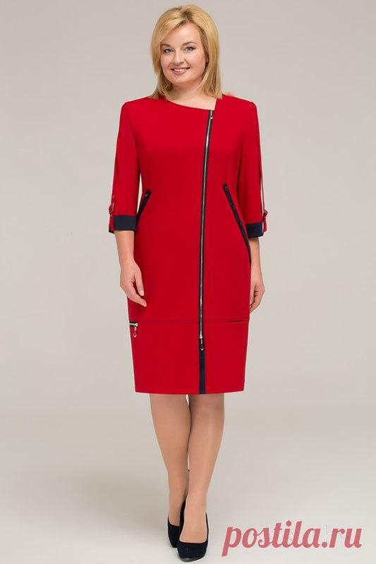 Платье Теллура-Л 1201 красный - купить с доставкой по России | Интернет-магазин «Presli.by»