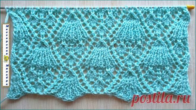 Ажурный узор спицами | Мастерская 
