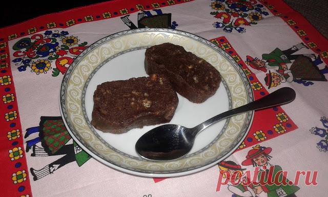 Італійські голубці: Шоколадна ковбаска без яєць (Salame di cioccolato)