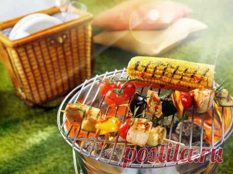 12 идей и рецептов для пикника Маринад для шашлыка, закуски, продукты для гриля, и другие полезны советы...