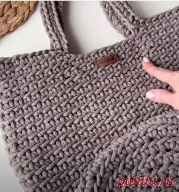 Самый простой ШОППЕР крючком за 2 часа