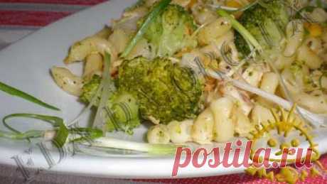 Кулинарный блокнотик для дочери - Макароны - Макароны с брокколи и кукурузой