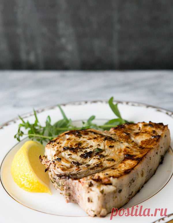 Стейк из рыбы-меч на гриле - Вкусные простые рецепты с фото пошагово на каждый день! IdealRecept.com