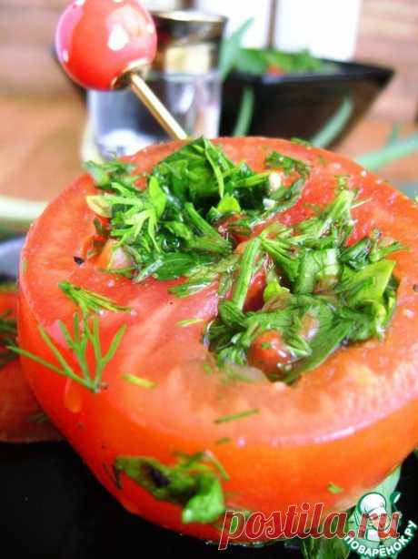 Быстрые закусочные помидоры - кулинарный рецепт