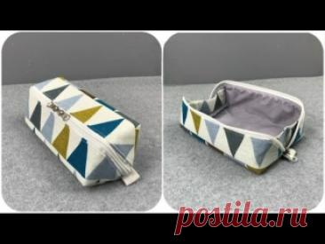 Как сшить мешочек-футляр на молнии