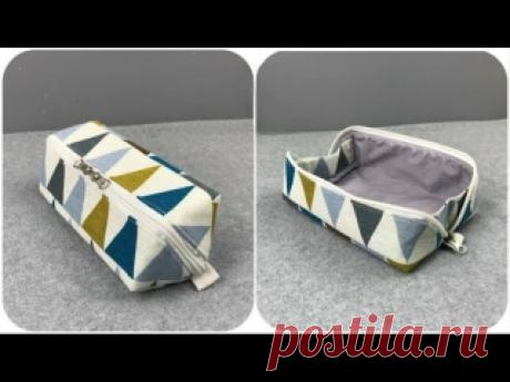 Как сшить мешочек-футляр на молнии