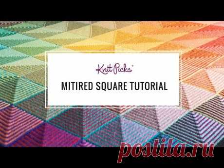 Learn to Knit a Mitered Square - YouTube