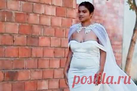 Пользователей сети восхитила невеста в свадебном платье за четыре тысячи рублей. Невеста Шакила Джонсон из Южно-Африканской Республики купила дешевый свадебный наряд на сайте ретейлера Shein и восхитила пользователей сети. На фотографиях с торжества девушка предстала в белом облегающем макси-платье, обнажающем спину и плечи, которое приобрела за 38,49 фунта стерлингов.