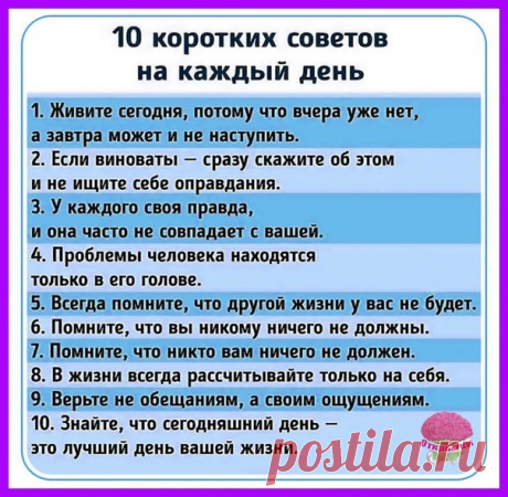 Советы на каждый день