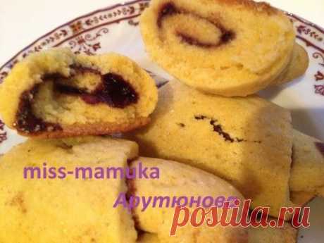 Кукурузные рогалики с нутеллой собственного приготовления