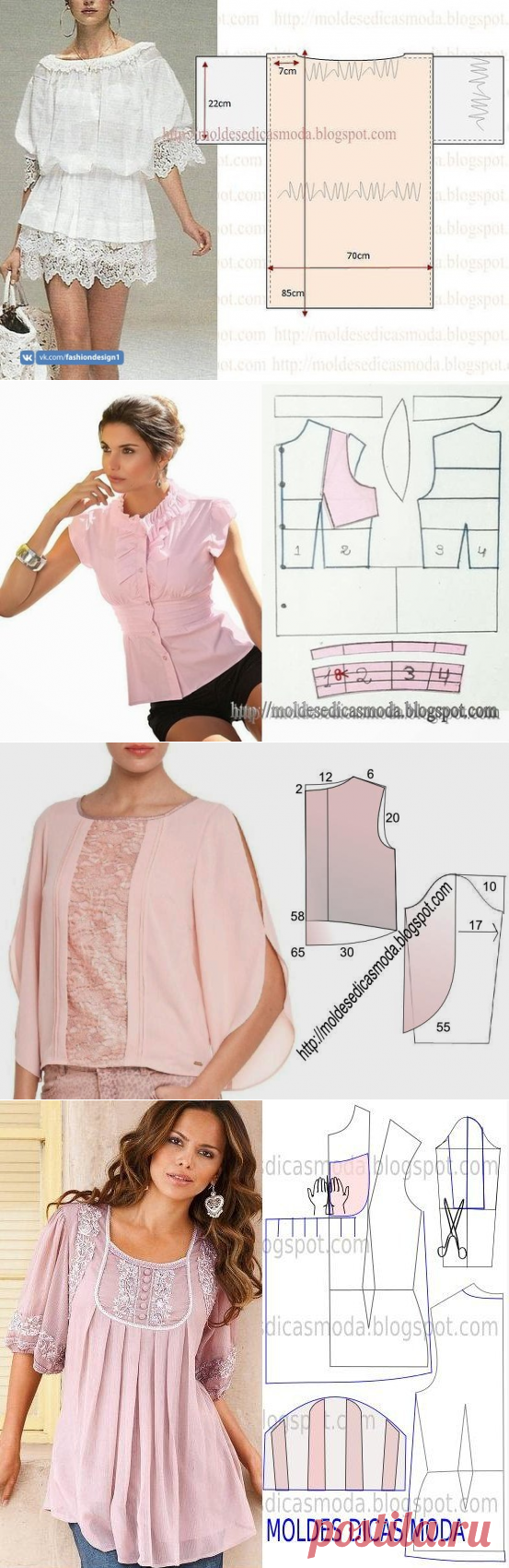 Красивые блузки: моделирование — Сделай сам, идеи для творчества - DIY Ideas