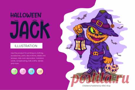Cartoon Halloween Jack.
Cartoon Halloween Jack with a lantern and skulls. Halloween character. Unique design, Children's illustration. Use the product for printing on clothing, accessories, party decorations, labels and stickers, kids room decoration, invitation cards, scrapbooking, kids crafts, diaries and more.
-------------------------------------------
EPS_10, SVG, JPG, PNG file transparent with a resolution of 300 dpi, 15000 X 15000.