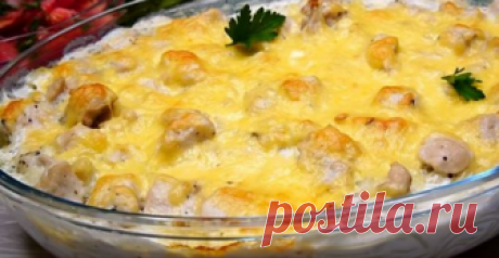 Спагетти под сливочным соусом с куриной грудкой Минимум времени для вкусного ужина