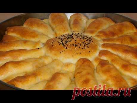 Пирог солнце с картофельной начинкой