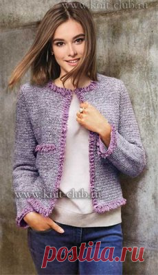 Вязаные жакеты схемы и модели с описанием. Вязание жакетов спицами и крючком для женщин