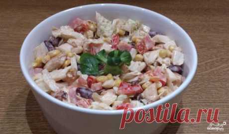 Мясной салат с болгарским перцем - пошаговый кулинарный рецепт с фото на Повар.ру