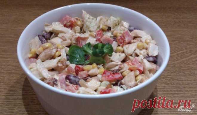 Мясной салат с болгарским перцем - пошаговый кулинарный рецепт с фото на Повар.ру