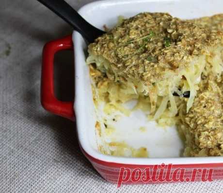 Капуста, запеченная с овсяными хлопьями - полезное и вкусное блюдо!