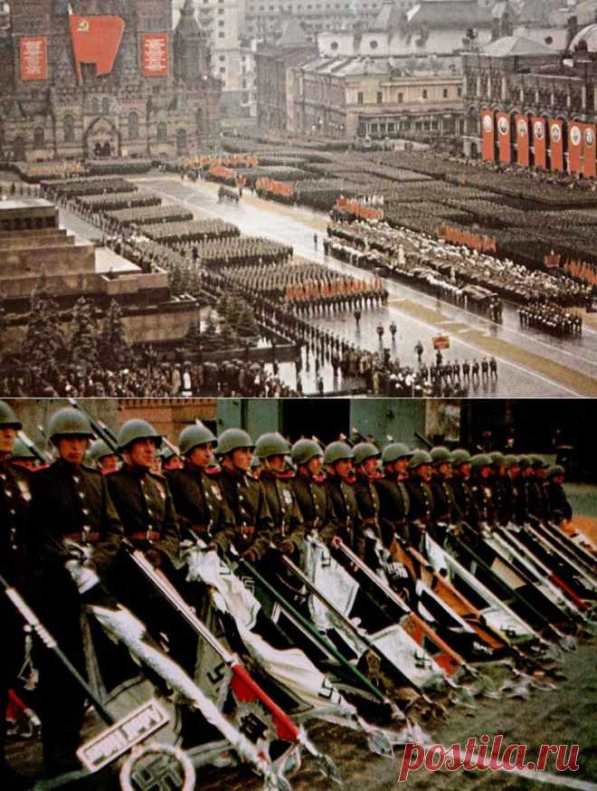 Кинохроника Парада Победы в 1945 году в Москве. / Назад в СССР / Back in USSR