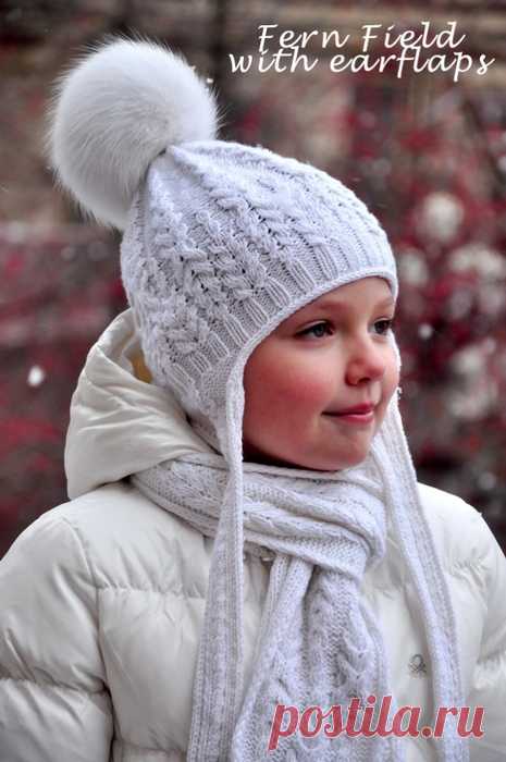 Шапочка от Натальи Пелых Fern Field Hat with earflaps