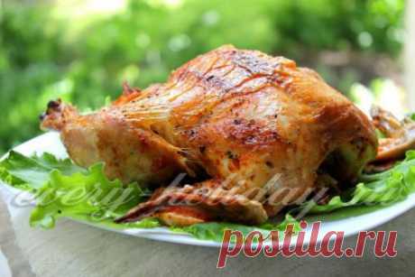 Курица, запеченная в рукаве с паприкой