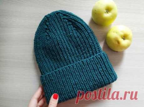 Вяжем модную шапку резинку с интересной макушкой спицами » «Хомяк55» - всё о вязании спицами и крючком