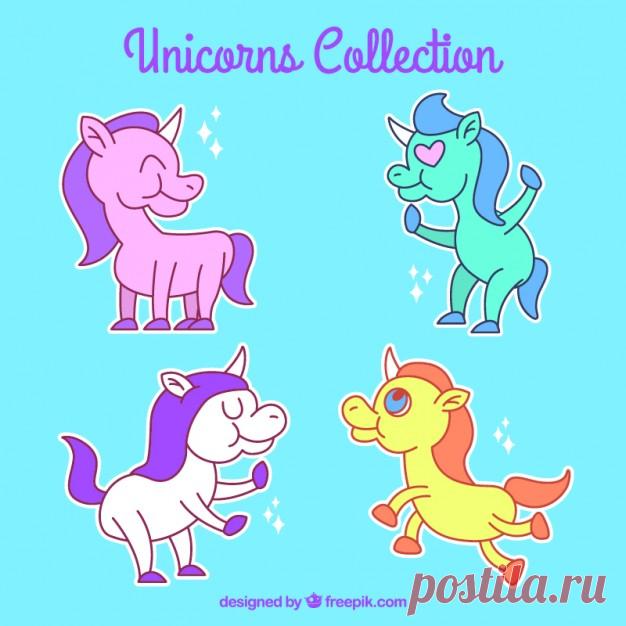обращено единорог коллекция ручной характер Более миллиона свободных векторов, PSD, фотографии и бесплатные иконки. Эксклюзивные халявы и все графические ресурсы, которые необходимые для ваших проектов