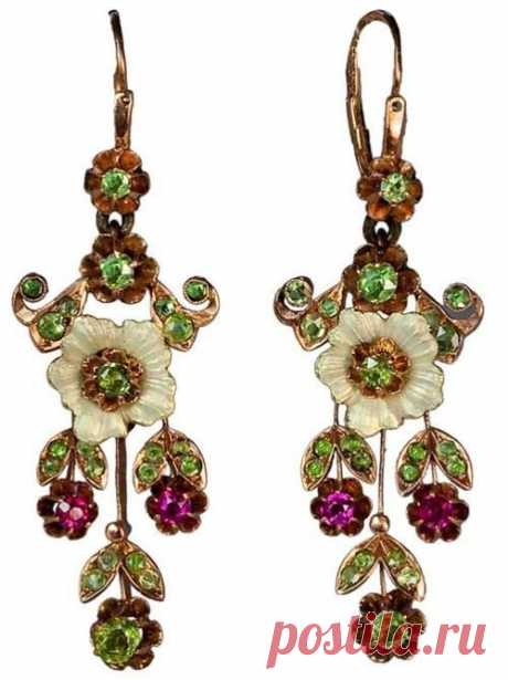 Russia, 1908-1917. | CHARTREUSE ✿‿✿ | Art Nouveau, Russia and Earrings