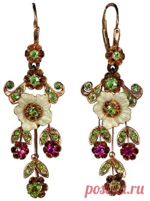 Russia, 1908-1917. | CHARTREUSE ✿‿✿ | Art Nouveau, Russia and Earrings