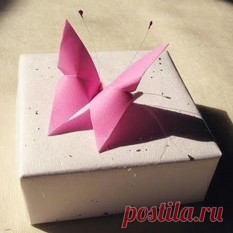 Оригами-бабочка из бумаги