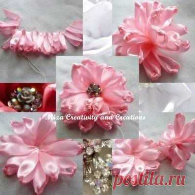 (+1) тема - Вышивка лентами. 3 мастер-класса | РУКОДЕЛИЕ