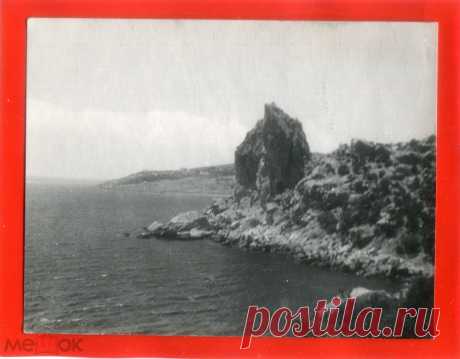 КРЫМ РЕАЛ ФОТО 1953 СИМЕИЗ ГОЛУБОЙ ЗАЛИВ 9 Х 12