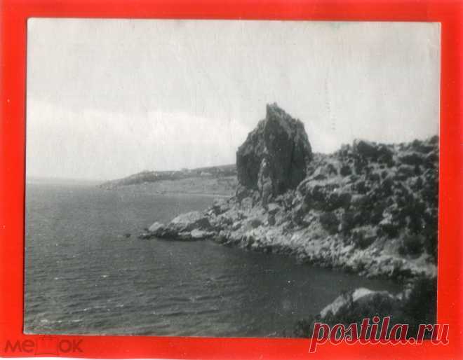 КРЫМ РЕАЛ ФОТО 1953 СИМЕИЗ ГОЛУБОЙ ЗАЛИВ 9 Х 12