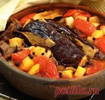 Готовим вкусное чанахи рецепт,чанахи в горшочках