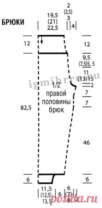 Брюки и толстовка спицами