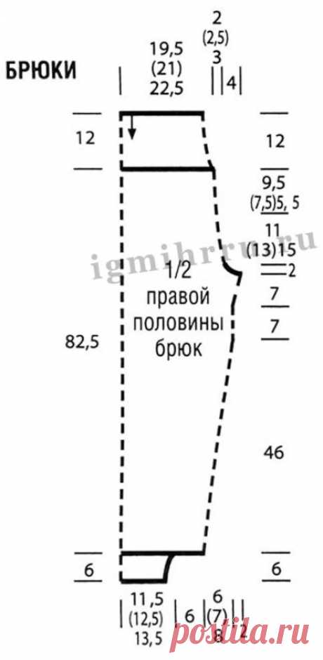 Брюки и толстовка спицами