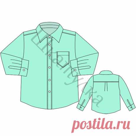Выкройка детской рубашки | Шкатулка