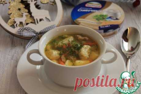 Курино-овощной суп с сырными галушками – кулинарный рецепт