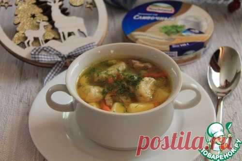 Курино-овощной суп с сырными галушками – кулинарный рецепт