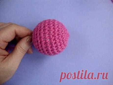 ▶ Вязание крючком Как вязать шарик Урок 294 How to crochet ball - YouTube