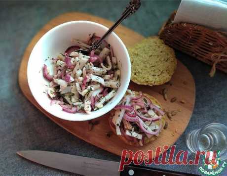 Закуска с салом солёным
