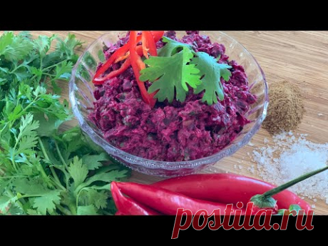 ПХАЛИ: Свекровь научила готовить Изумительную ПИКАНТНУЮ ЗАКУСКУ! Ореховая СВЁКЛА - Грузинские мотивы