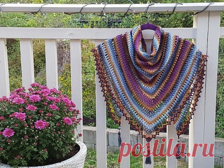Шaль "Тaйгa" от Mijo Crochet. Крючком. / knittingideas.ru